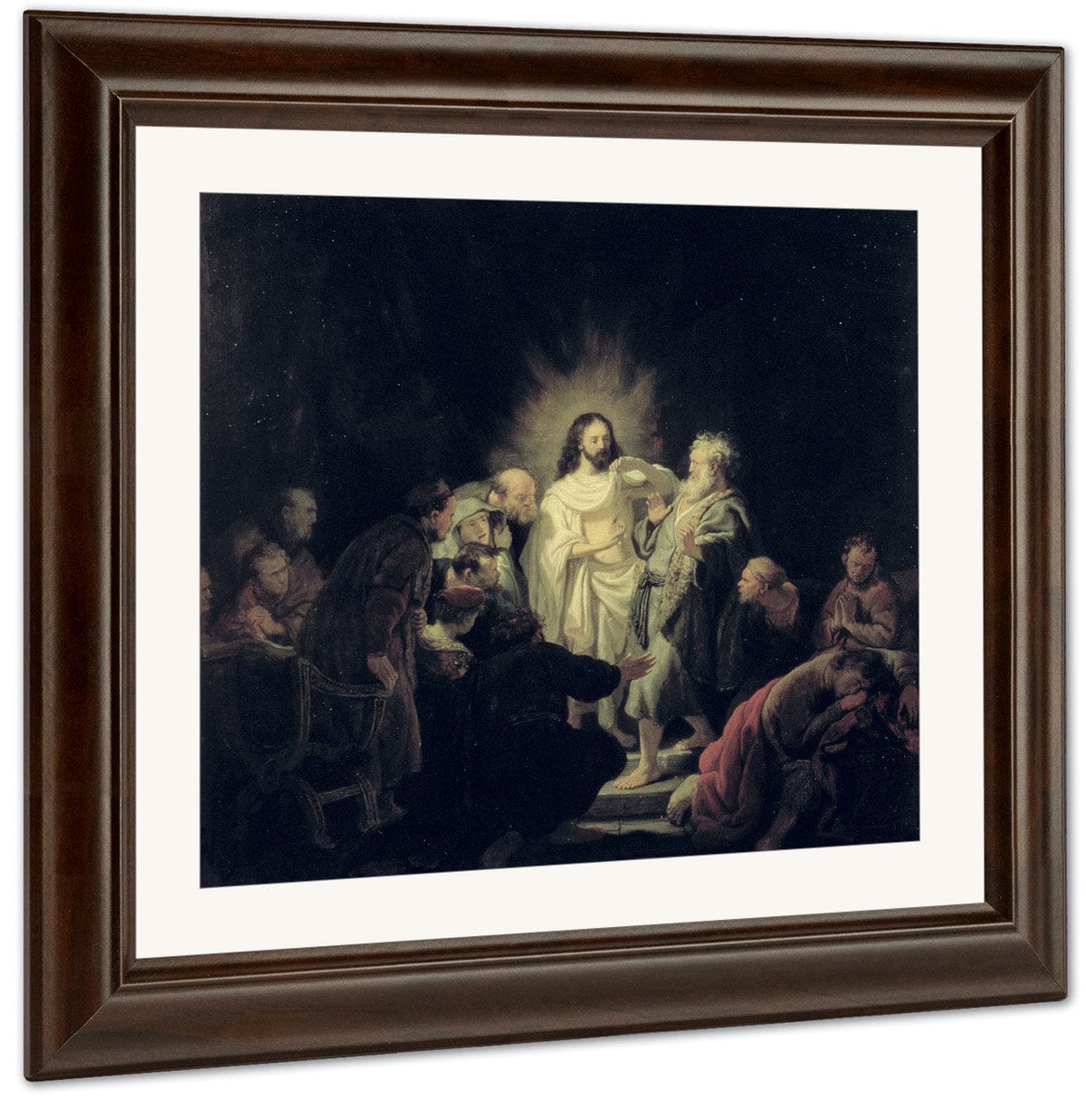 The Incredulity Of St. Thomas By Rembrandt Fine Art Print