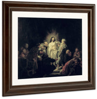 The Incredulity Of St. Thomas By Rembrandt Fine Art Print
