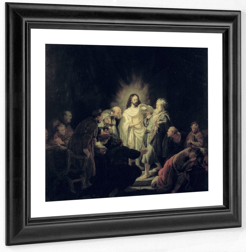 The Incredulity Of St. Thomas By Rembrandt Fine Art Print