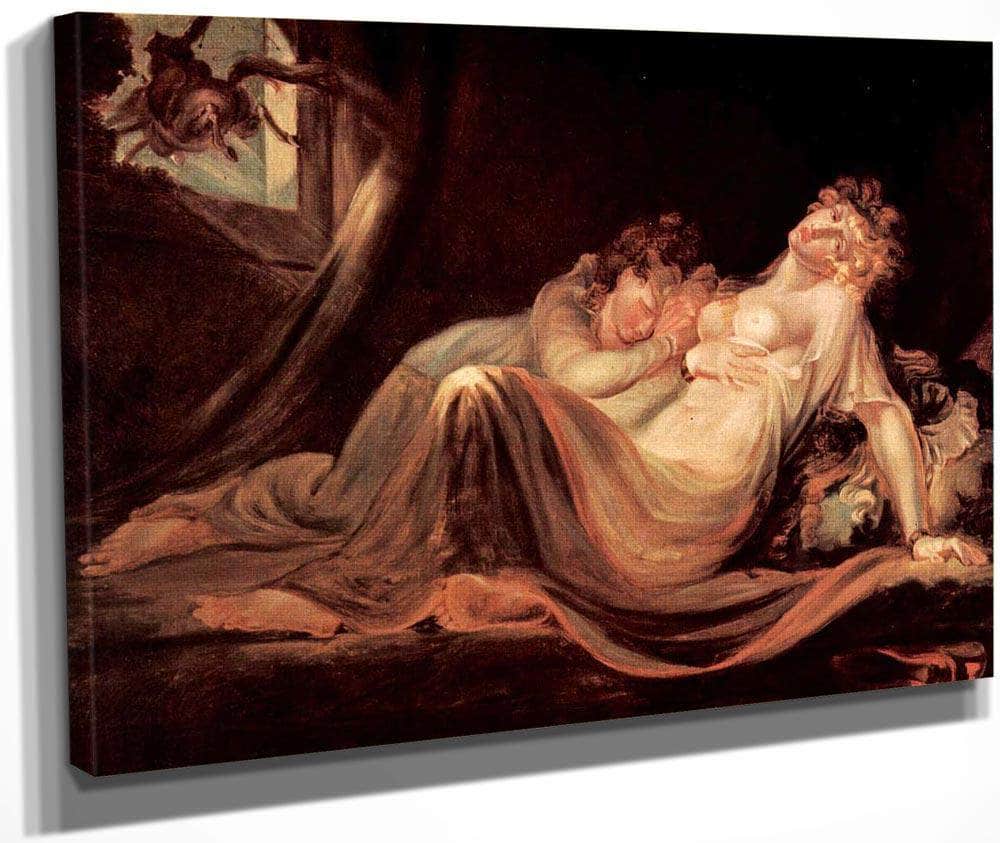 The Incubus Leaving Two Sleeping Women By Henry Fuseli Fine Art Print