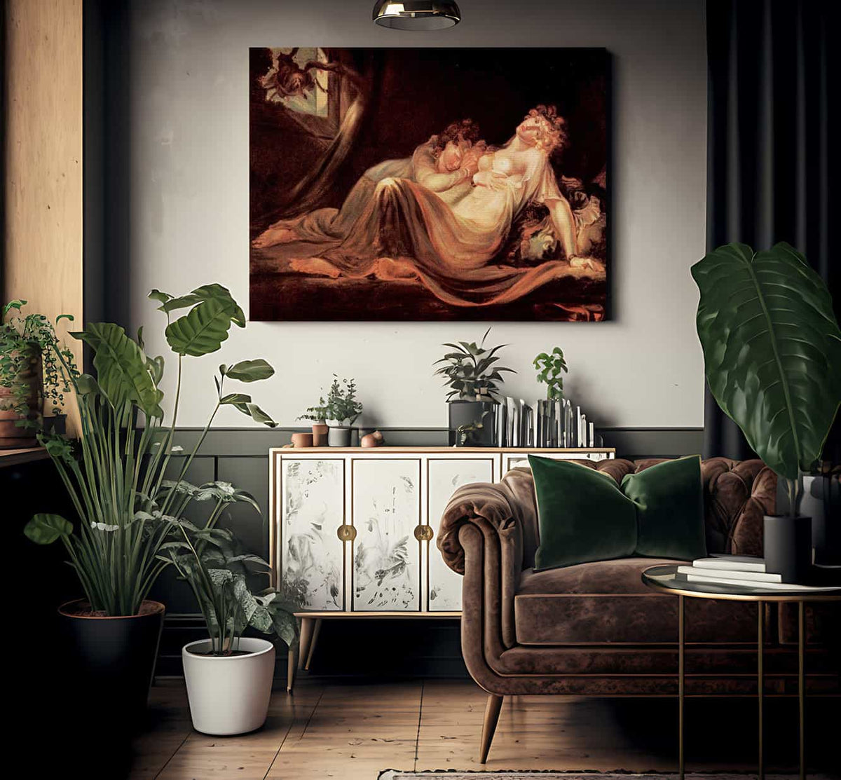 The Incubus Leaving Two Sleeping Women By Henry Fuseli Fine Art Print