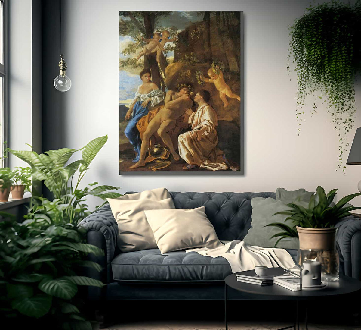 The Inspiration Of The Lyric Poet By Nicholas Poussin Fine Art Print
