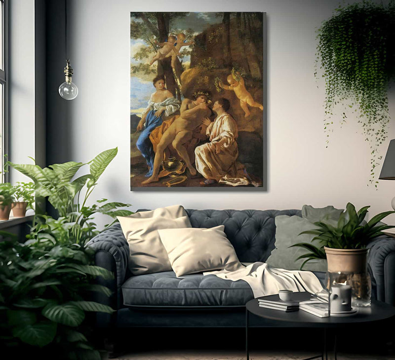 The Inspiration Of The Lyric Poet By Nicholas Poussin Fine Art Print