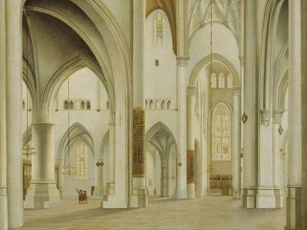 The Interior Of St. Bavo Haarlem By Pieter Jansz. Saenredam Fine Art Print