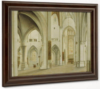 The Interior Of St. Bavo Haarlem By Pieter Jansz. Saenredam Fine Art Print