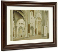The Interior Of St. Bavo Haarlem By Pieter Jansz. Saenredam Fine Art Print