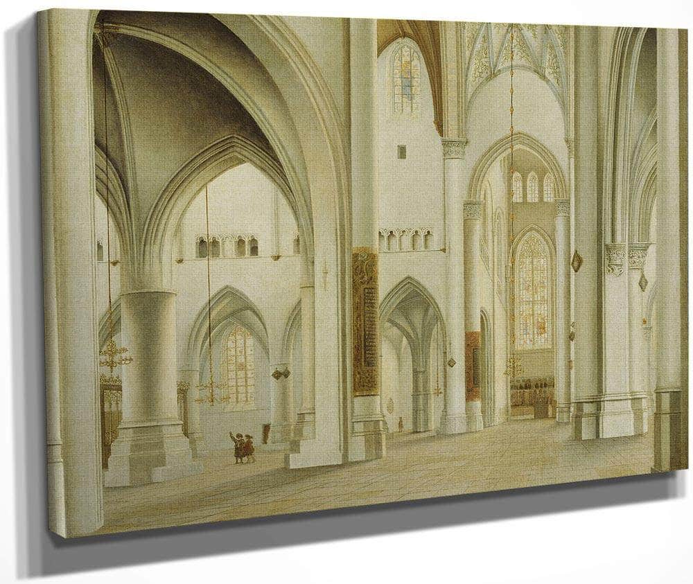 The Interior Of St. Bavo Haarlem By Pieter Jansz. Saenredam Fine Art Print