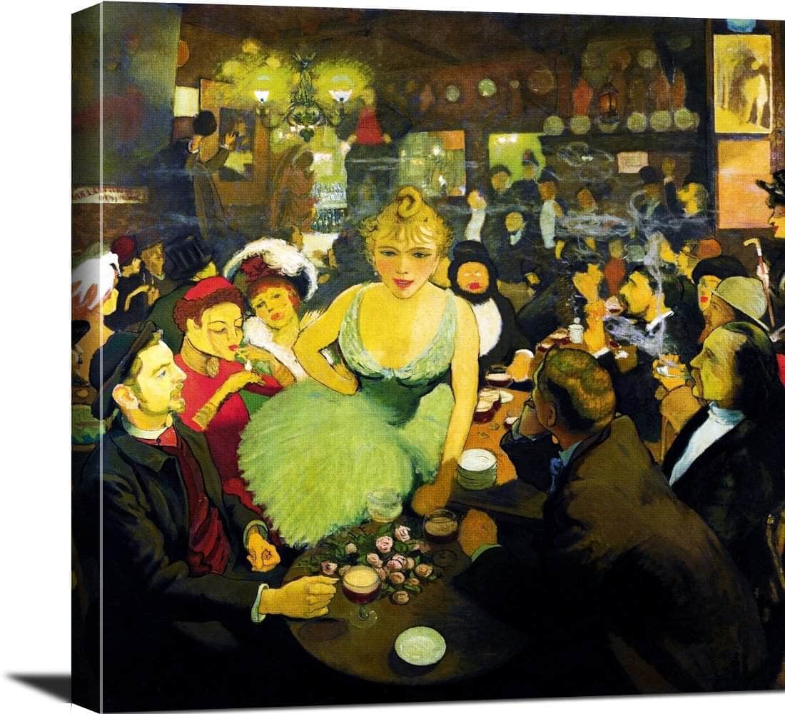 The Interior Of The Brunning Mirliton Painting Louis Anquetin Canvas Art Fine Art Print