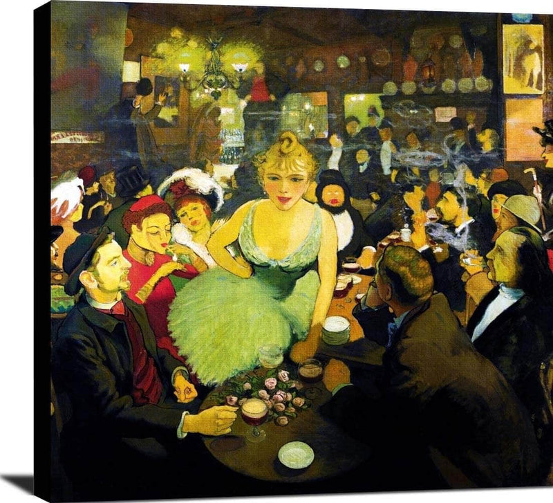 The Interior Of The Brunning Mirliton Painting Louis Anquetin Canvas Art Fine Art Print