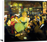 The Interior Of The Brunning Mirliton Painting Louis Anquetin Canvas Art Fine Art Print