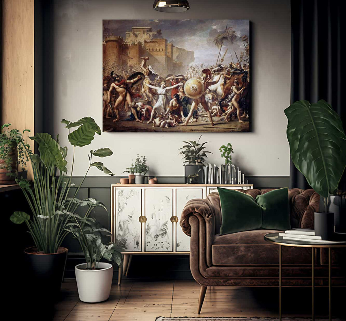 The Intervention Of The Sabine Women 1795 By Jacques Louis David Fine Art Print