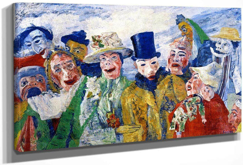 The Intrigue By James Ensor Fine Art Print