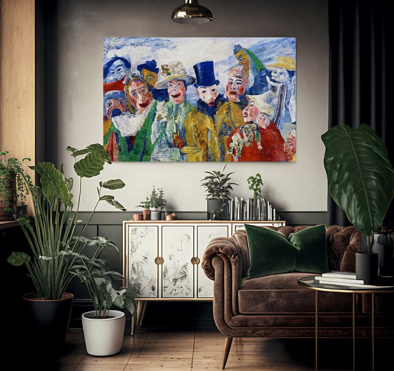 The Intrigue By James Ensor Fine Art Print