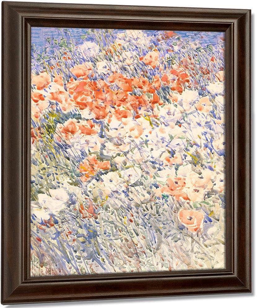 The Island Garden By Childe Hassam Fine Art Print