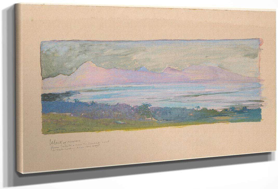 The Island Of Moorea Looking Across The Strait From Tahiti January 1891 By John La Farge Fine Art Print