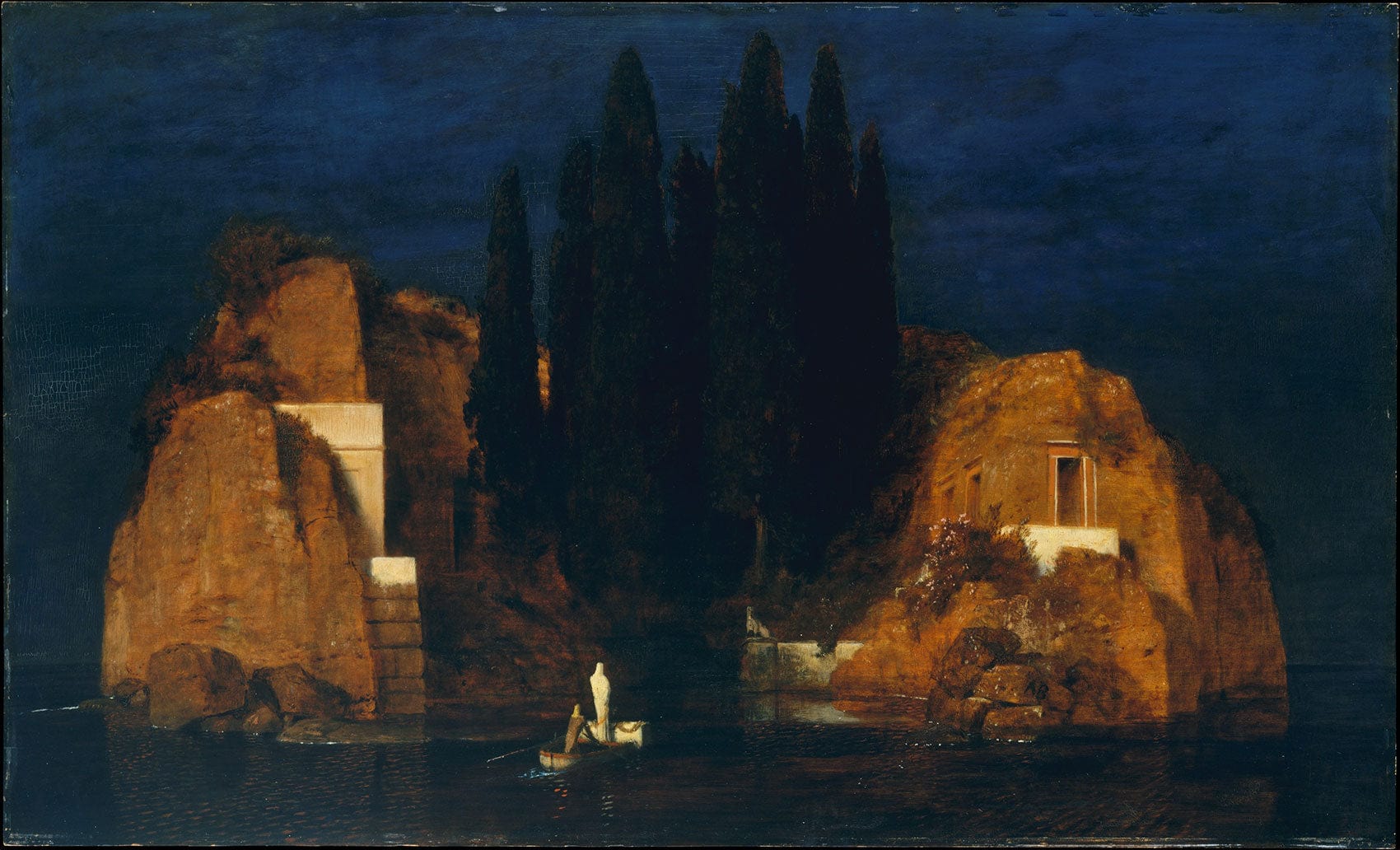 The Island Of The Dead By Arnold Bocklin Fine Art Print