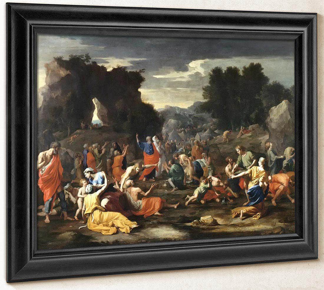 The Israelites Gathering Manna By Nicholas Poussin Fine Art Print