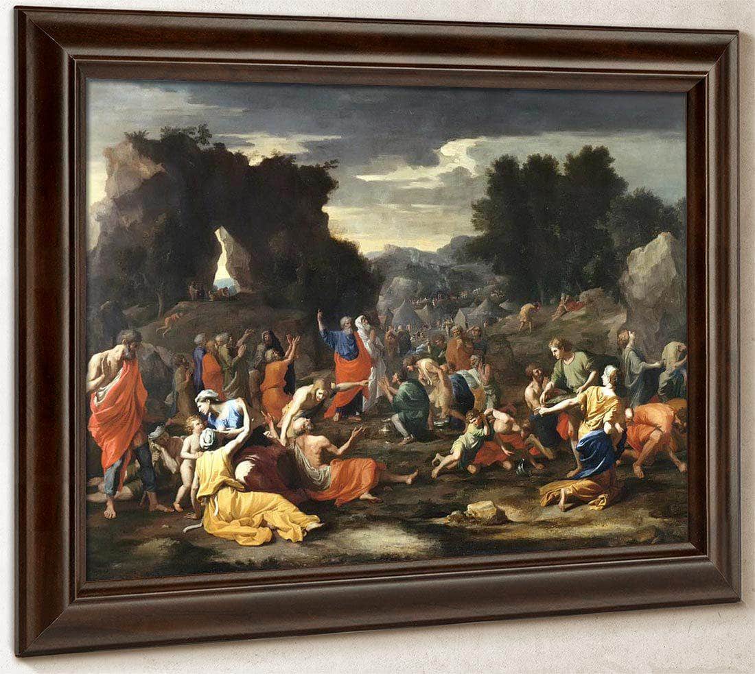 The Israelites Gathering Manna By Nicholas Poussin Fine Art Print