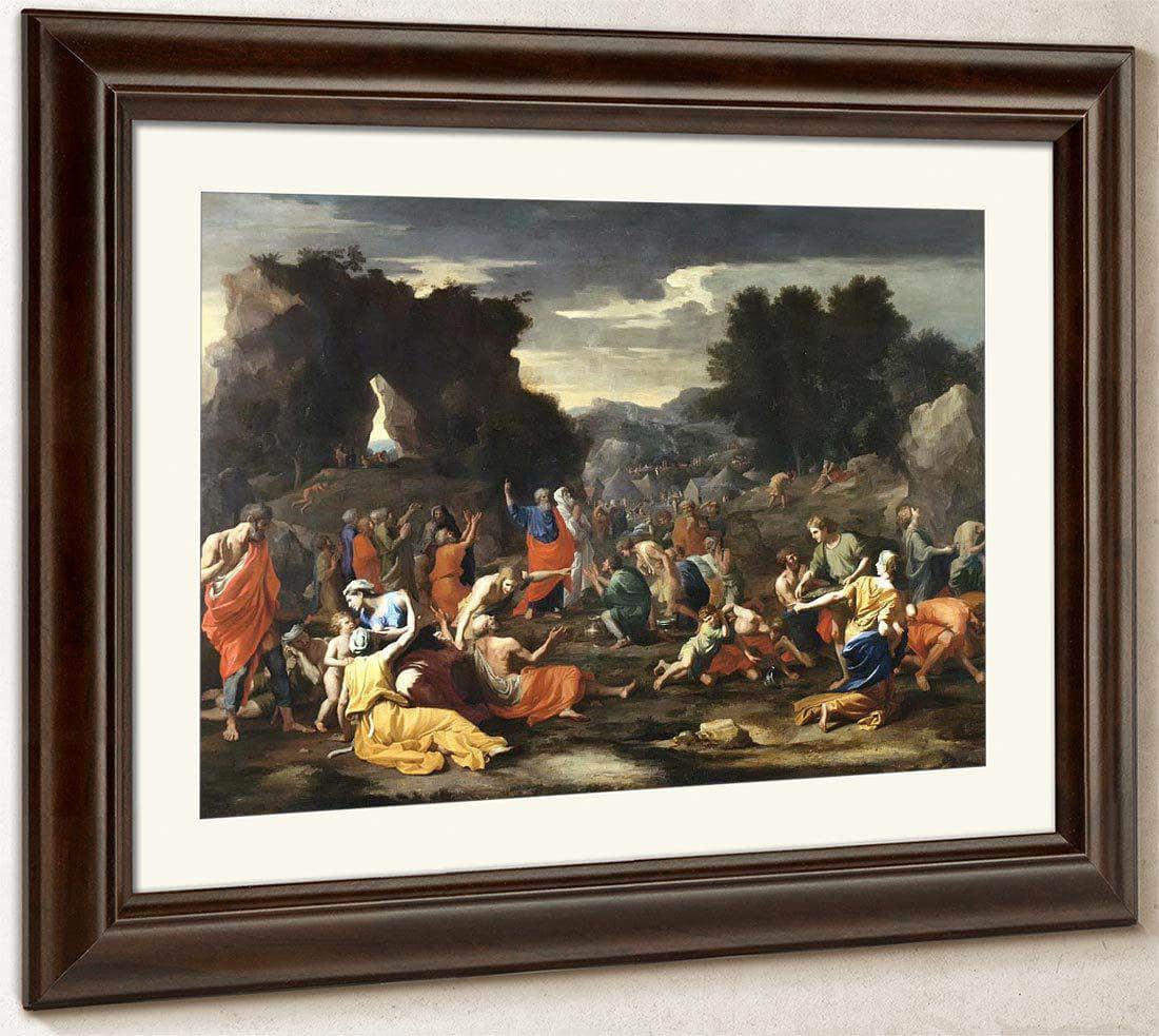 The Israelites Gathering Manna By Nicholas Poussin Fine Art Print