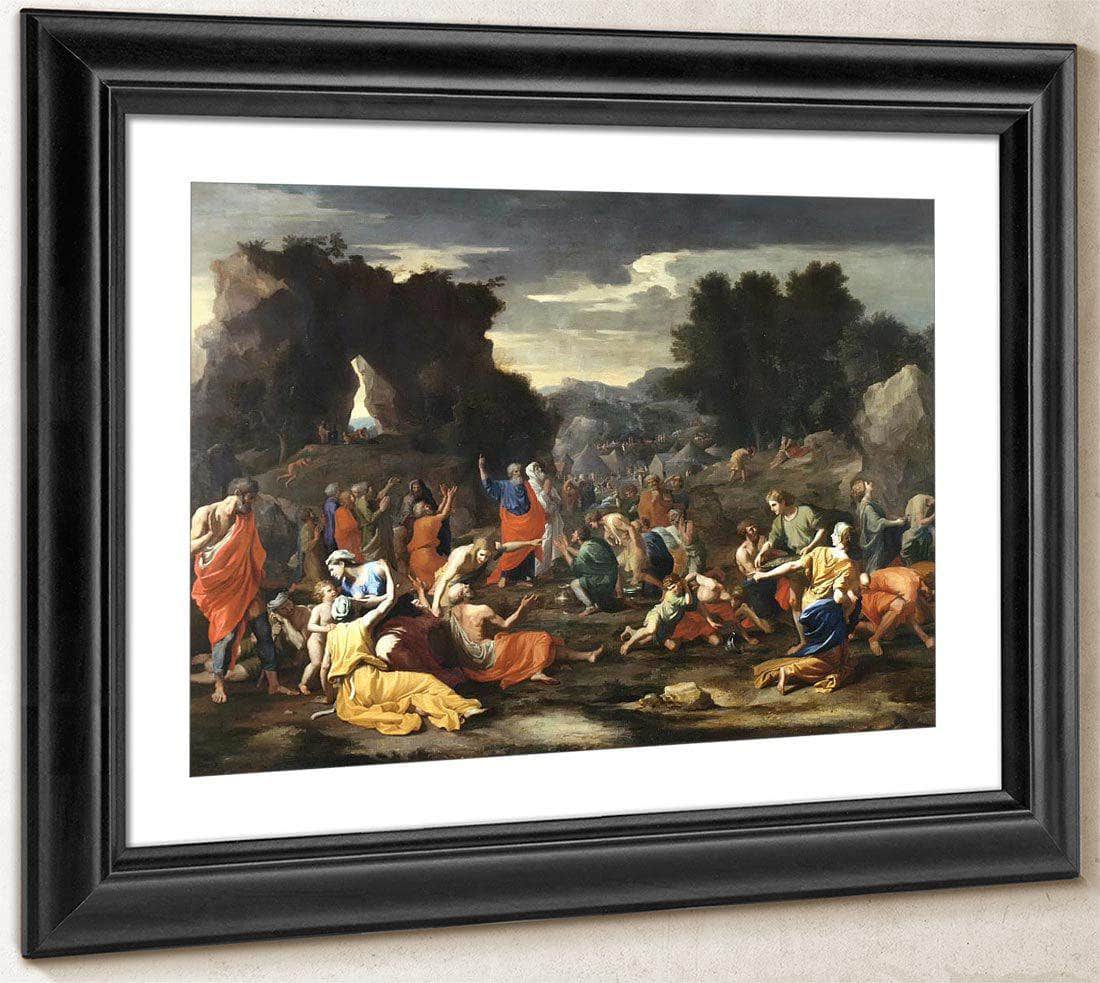 The Israelites Gathering Manna By Nicholas Poussin Fine Art Print