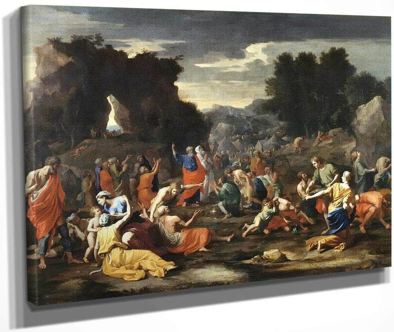 The Israelites Gathering Manna By Nicholas Poussin Fine Art Print