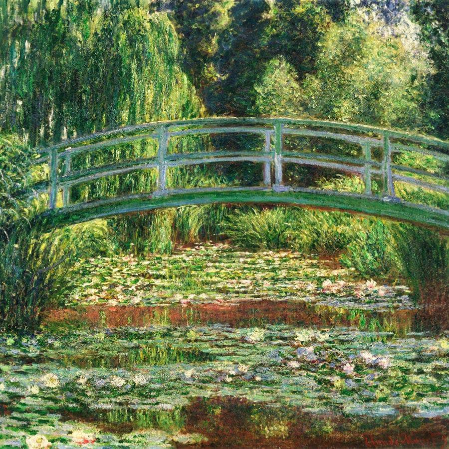 The Japanese Bridge And Water Lily Pond At Giverny By Monet Claude Fine Art Print