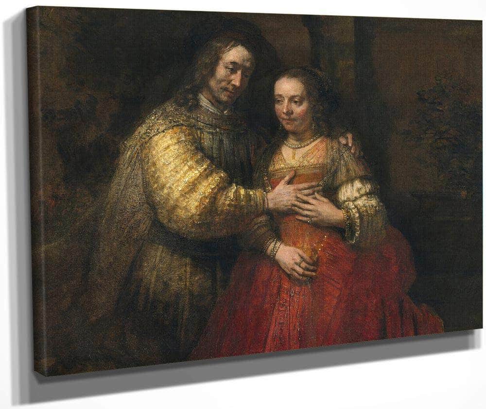 The Jewish Bride By Rembrandt Fine Art Print