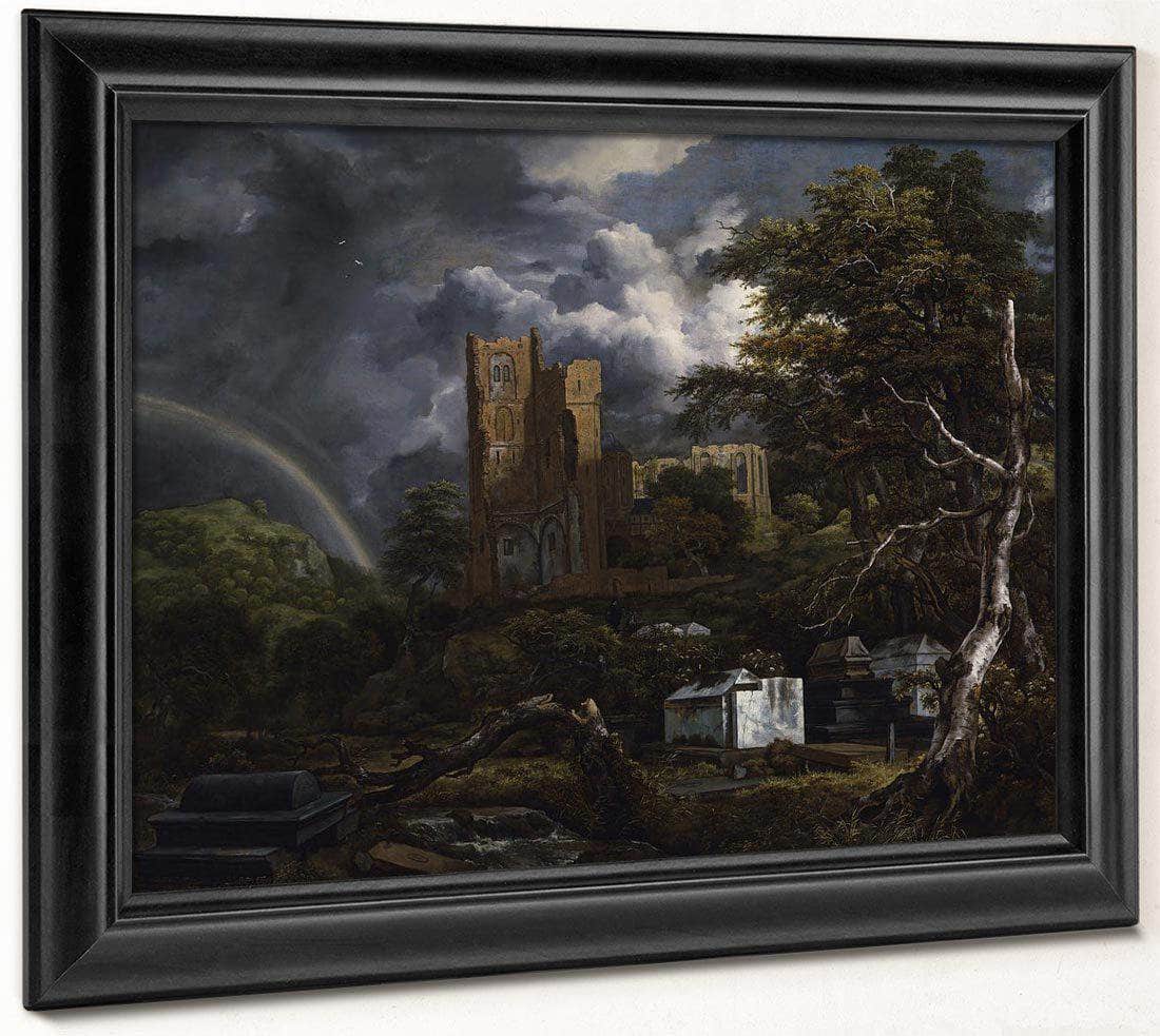 The Jewish Cemetery By Jacob Van Ruisdael Fine Art Print