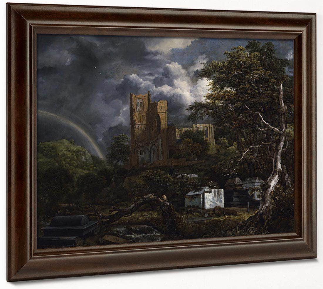 The Jewish Cemetery By Jacob Van Ruisdael Fine Art Print