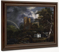 The Jewish Cemetery By Jacob Van Ruisdael Fine Art Print