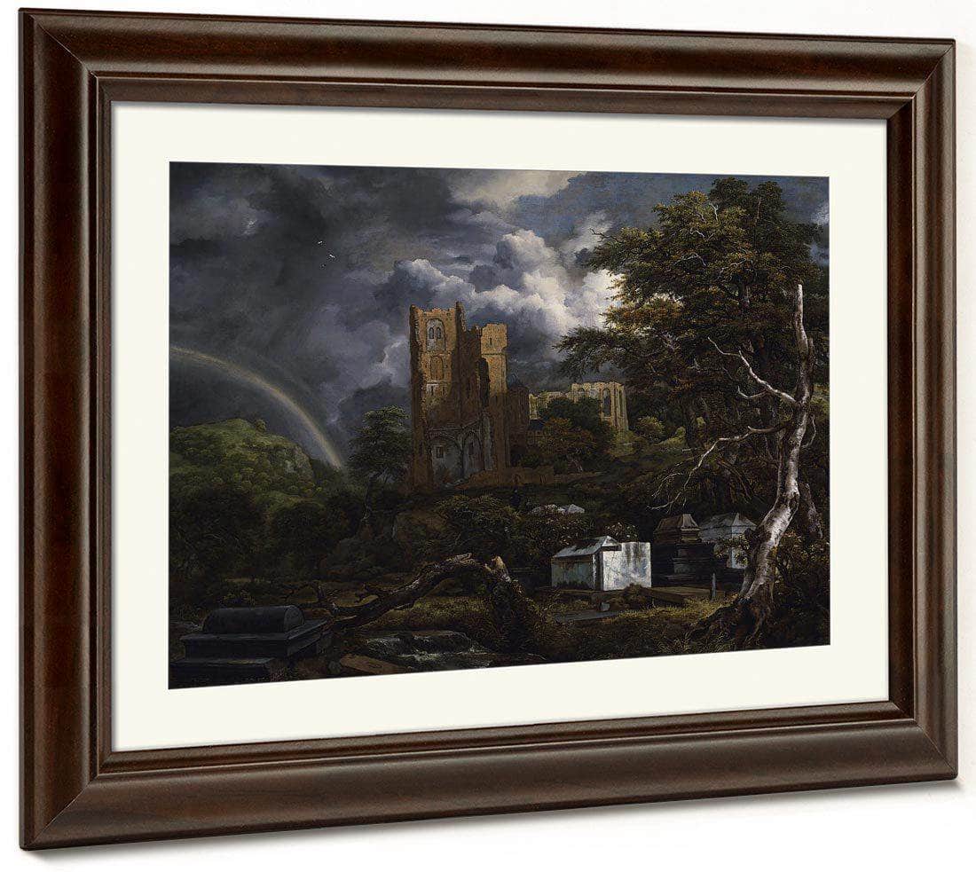 The Jewish Cemetery By Jacob Van Ruisdael Fine Art Print