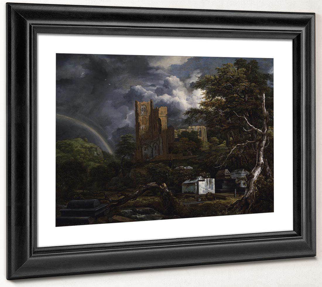 The Jewish Cemetery By Jacob Van Ruisdael Fine Art Print