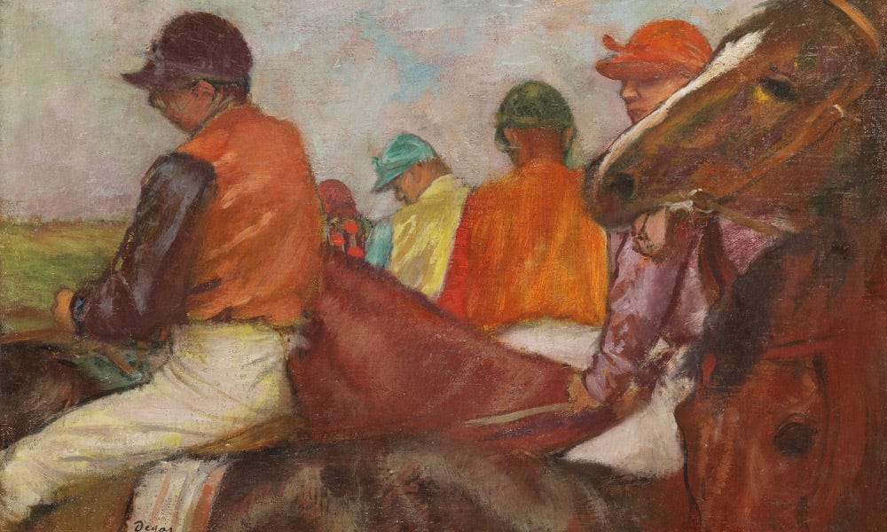 The Jockeys By Edgar Degas Fine Art Print