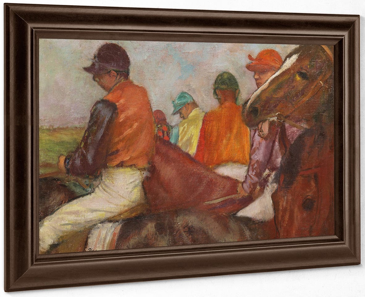 The Jockeys By Edgar Degas Fine Art Print