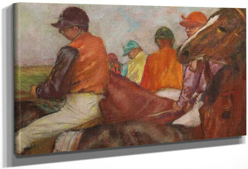 The Jockeys By Edgar Degas Fine Art Print