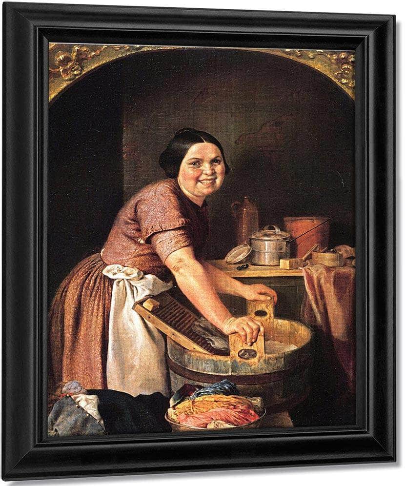 The Jolly Washerwoman By Lilly Martin Spencer Fine Art Print