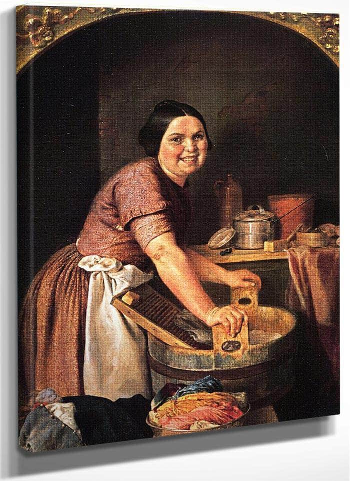 The Jolly Washerwoman By Lilly Martin Spencer Fine Art Print