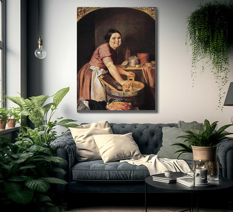 The Jolly Washerwoman By Lilly Martin Spencer Fine Art Print