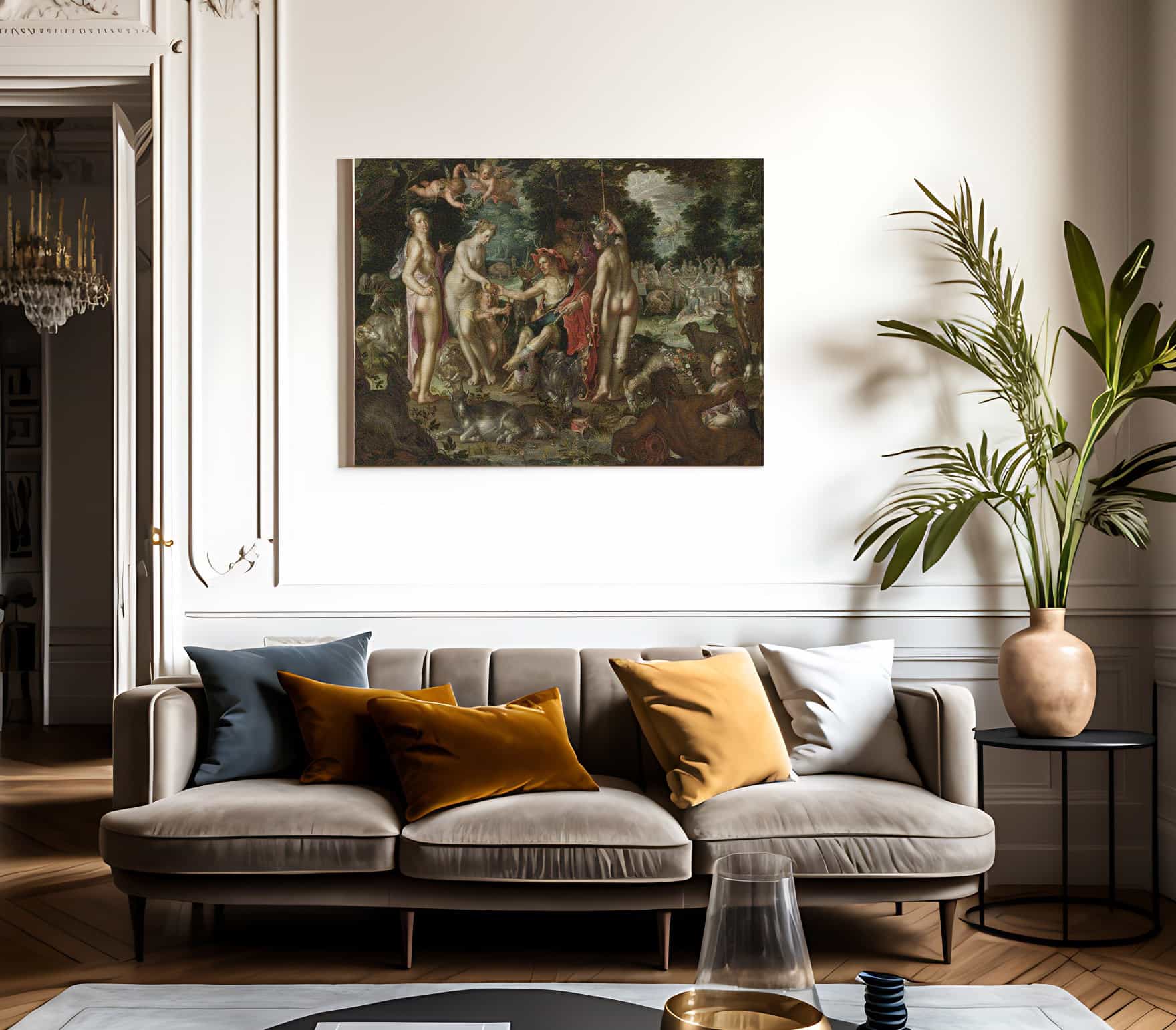 The Judgement Of Paris By Joachim Wtewael Fine Art Print