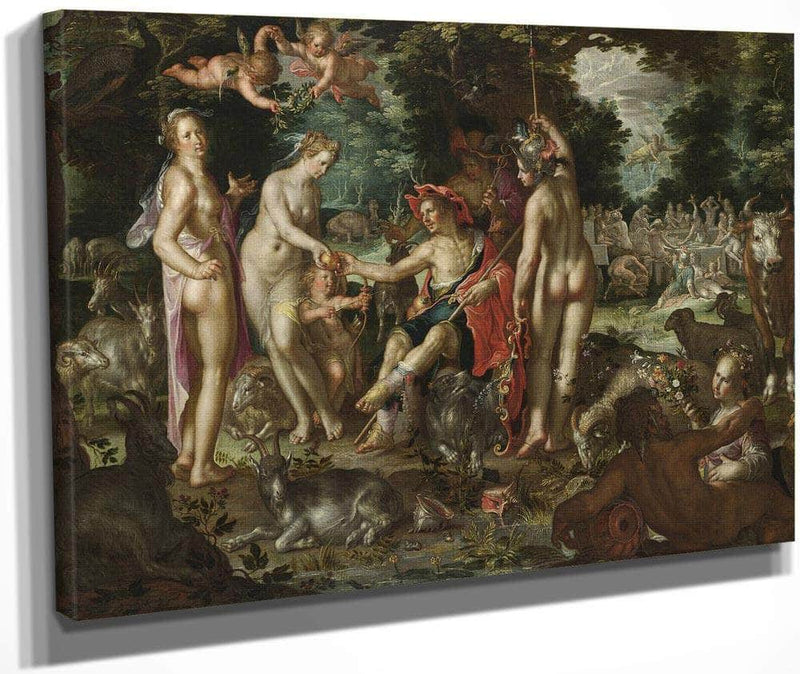 The Judgement Of Paris By Joachim Wtewael Fine Art Print