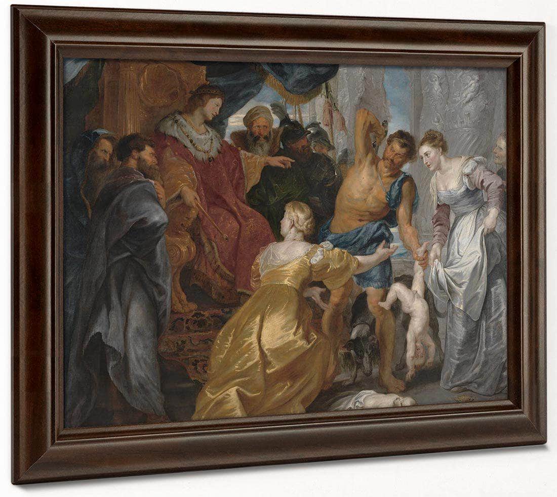 The Judgement Of Solomon By Peter Paul Rubens Fine Art Print