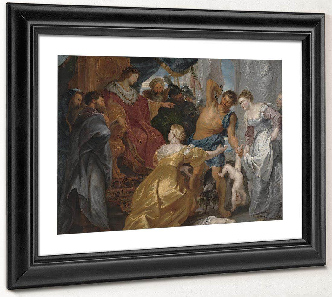 The Judgement Of Solomon By Peter Paul Rubens Fine Art Print