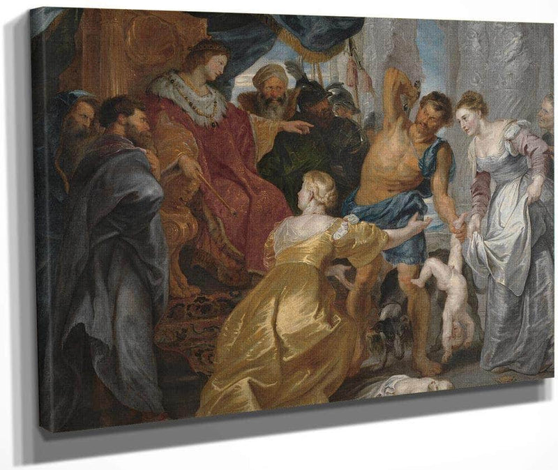 The Judgement Of Solomon By Peter Paul Rubens Fine Art Print