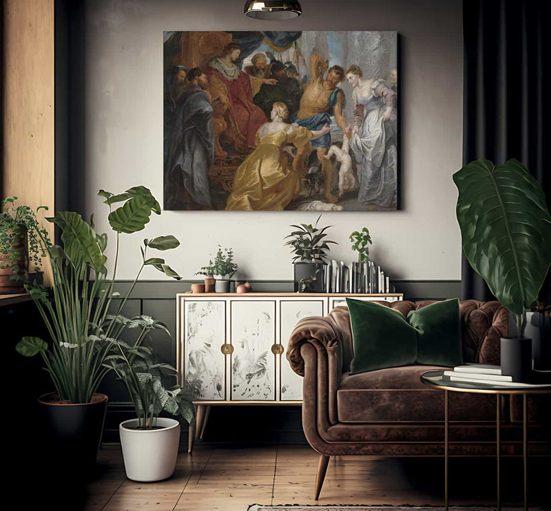 The Judgement Of Solomon By Peter Paul Rubens Fine Art Print