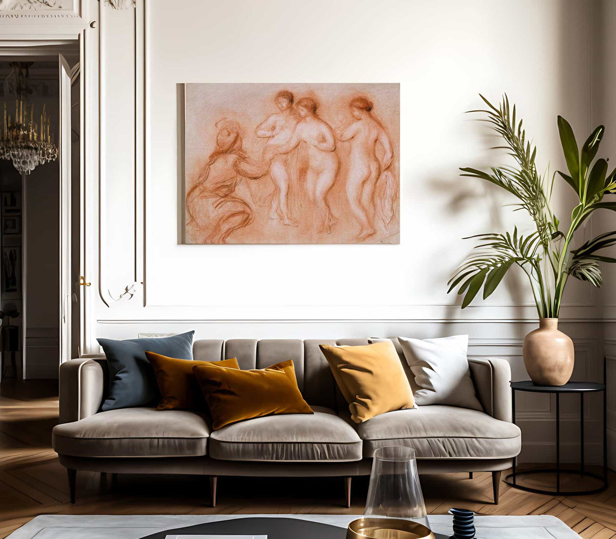 The Judgment Of Paris By Pierre August Renoir Fine Art Print