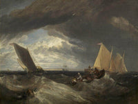 The Junction Of The Thames And The Medway By Joseph Mallord William Turner Fine Art Print