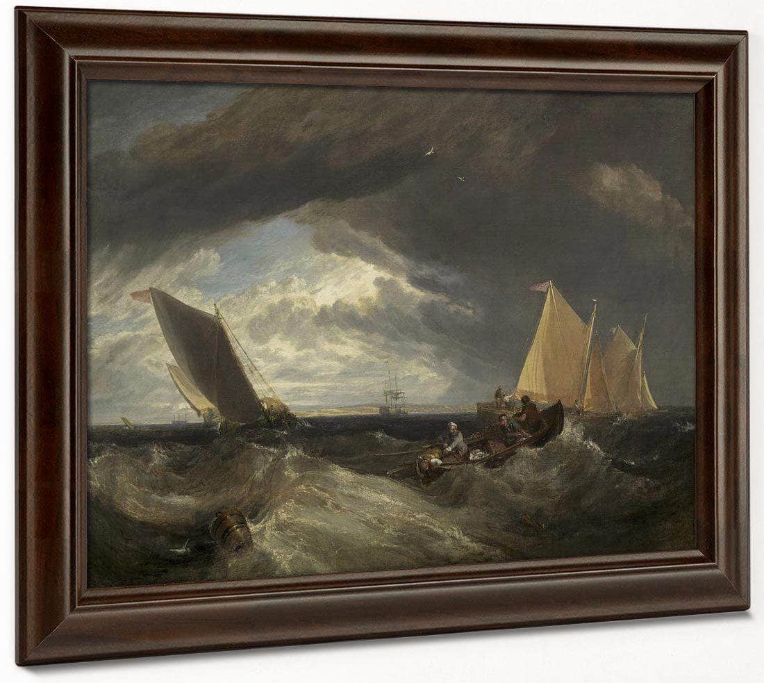 The Junction Of The Thames And The Medway By Joseph Mallord William Turner Fine Art Print