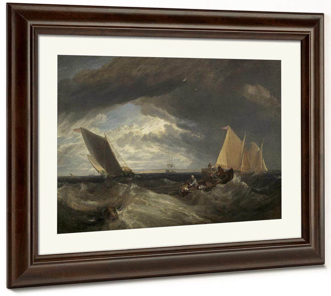 The Junction Of The Thames And The Medway By Joseph Mallord William Turner Fine Art Print