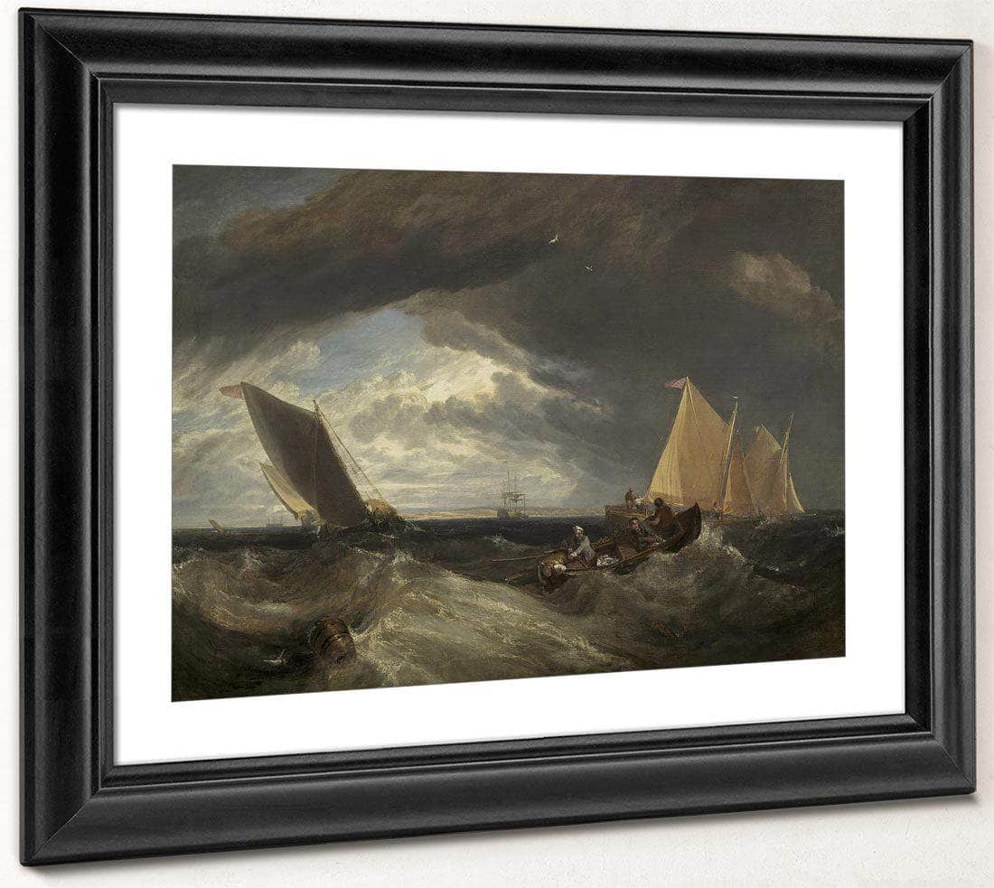 The Junction Of The Thames And The Medway By Joseph Mallord William Turner Fine Art Print
