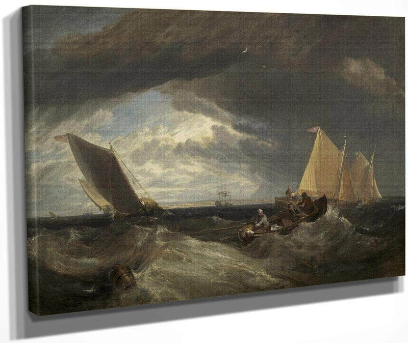 The Junction Of The Thames And The Medway By Joseph Mallord William Turner Fine Art Print